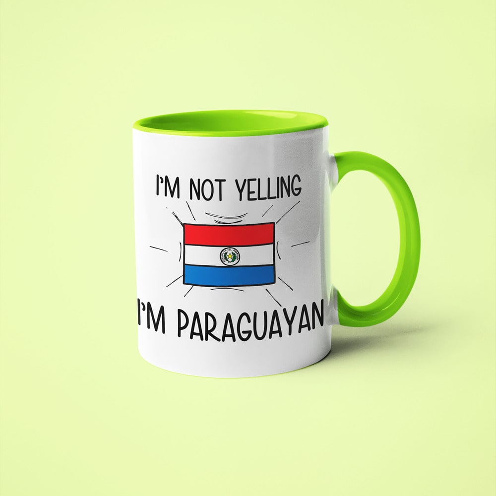 I'm Not Yelling I'm Paraguayan Coffee Mug - Funny Gift For Paraguayan - KayoMugs