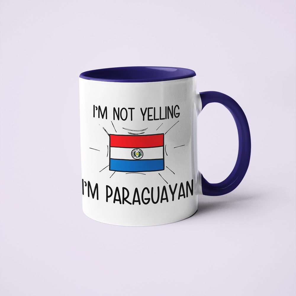 I'm Not Yelling I'm Paraguayan Coffee Mug - Funny Gift For Paraguayan - KayoMugs