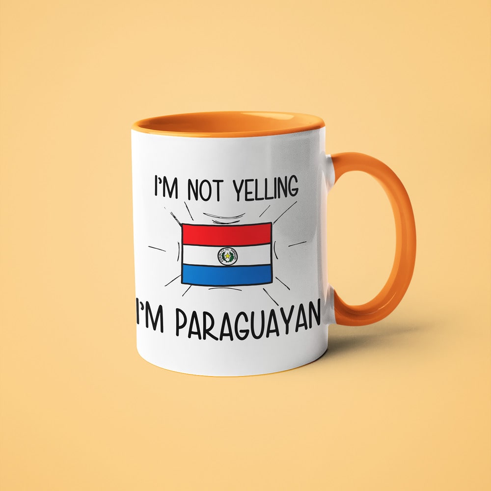 I'm Not Yelling I'm Paraguayan Coffee Mug - Funny Gift For Paraguayan - KayoMugs
