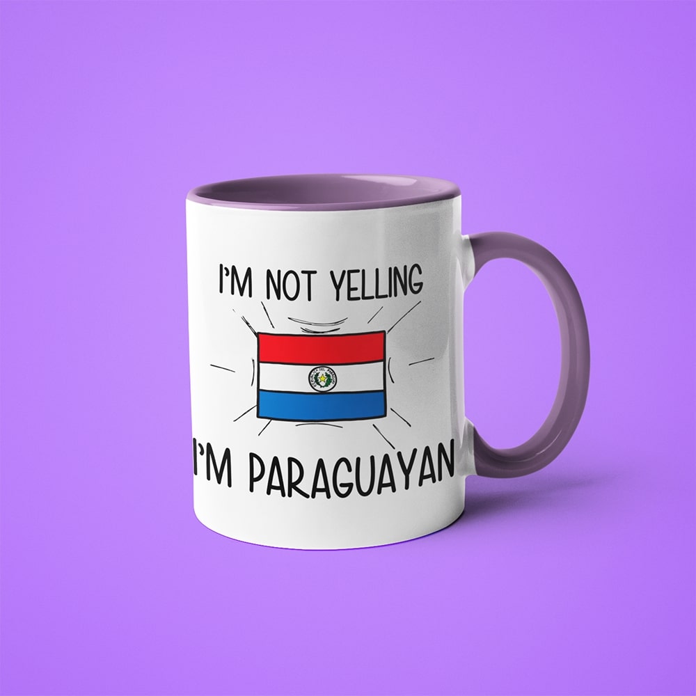 I'm Not Yelling I'm Paraguayan Coffee Mug - Funny Gift For Paraguayan - KayoMugs