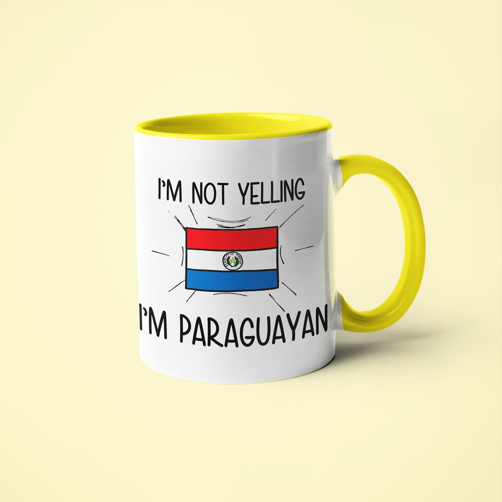 I'm Not Yelling I'm Paraguayan Coffee Mug - Funny Gift For Paraguayan - KayoMugs