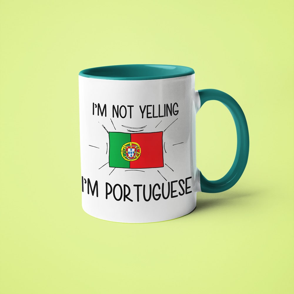 I'm Not Yelling I'm Portuguese Coffee Mug - Funny Gift For Portuguese - KayoMugs