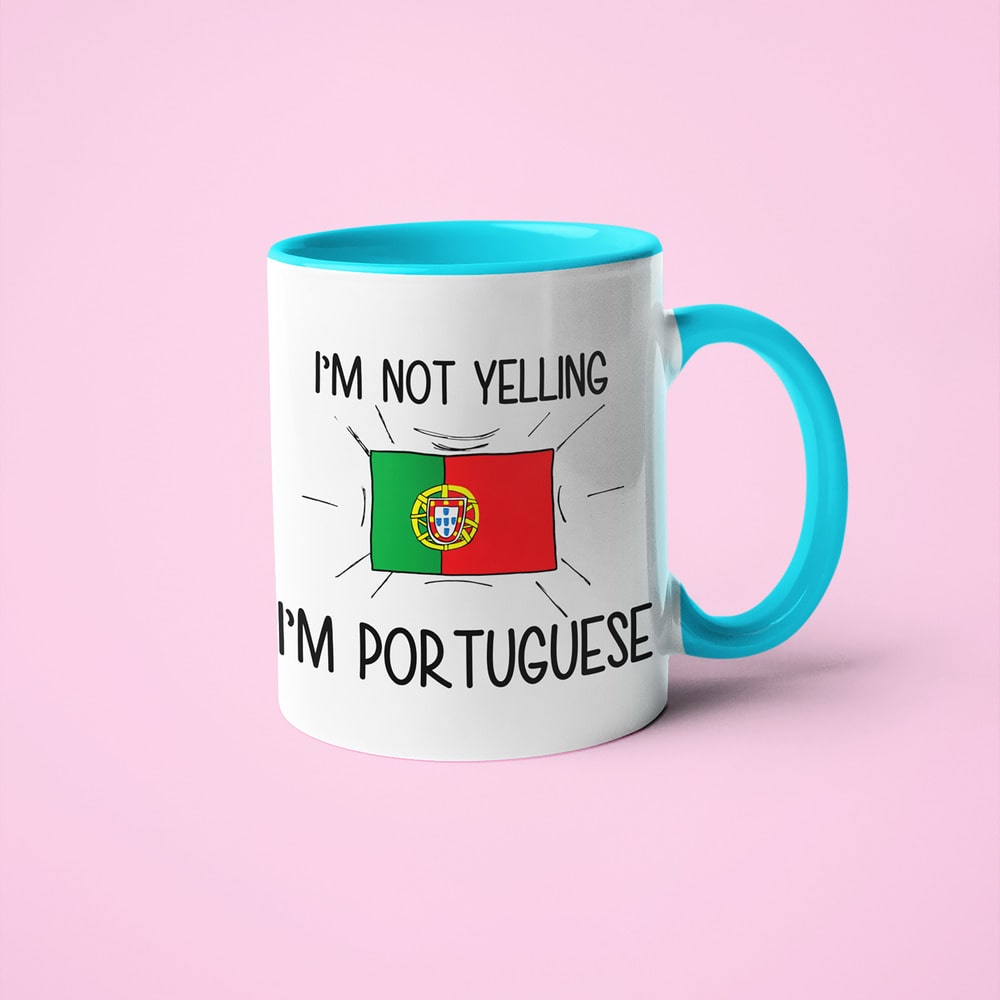 I'm Not Yelling I'm Portuguese Coffee Mug - Funny Gift For Portuguese - KayoMugs