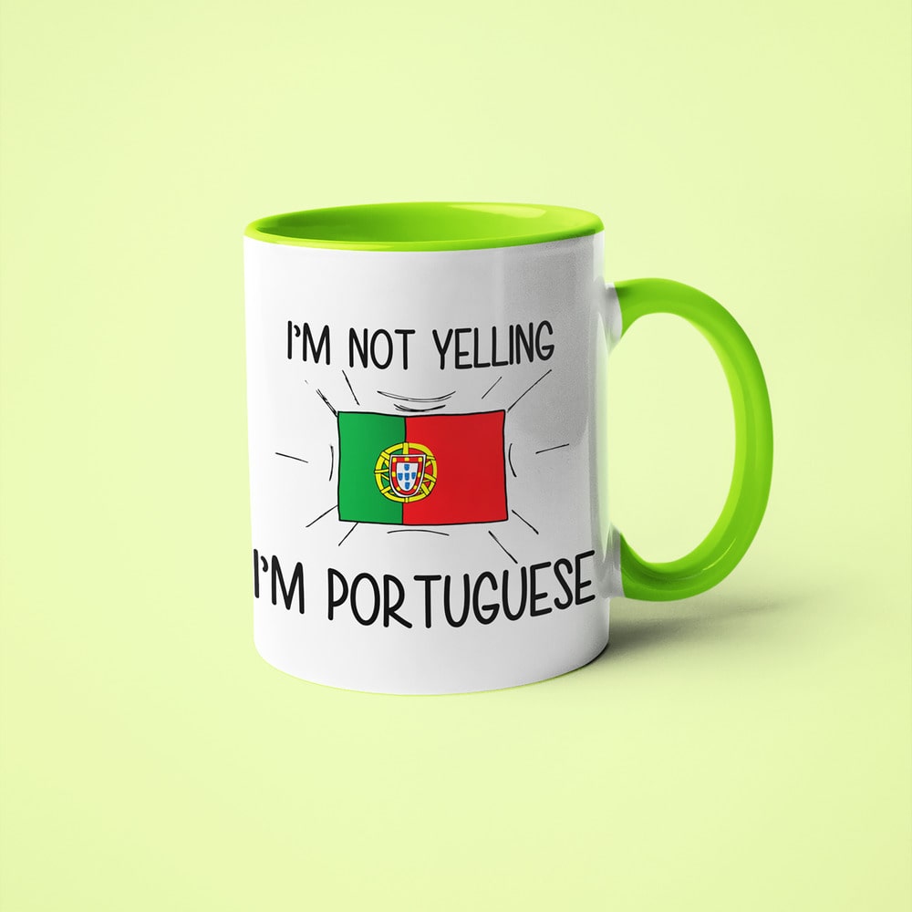 I'm Not Yelling I'm Portuguese Coffee Mug - Funny Gift For Portuguese - KayoMugs