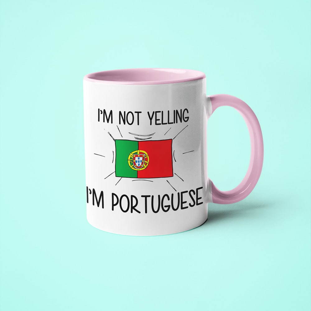 I'm Not Yelling I'm Portuguese Coffee Mug - Funny Gift For Portuguese - KayoMugs