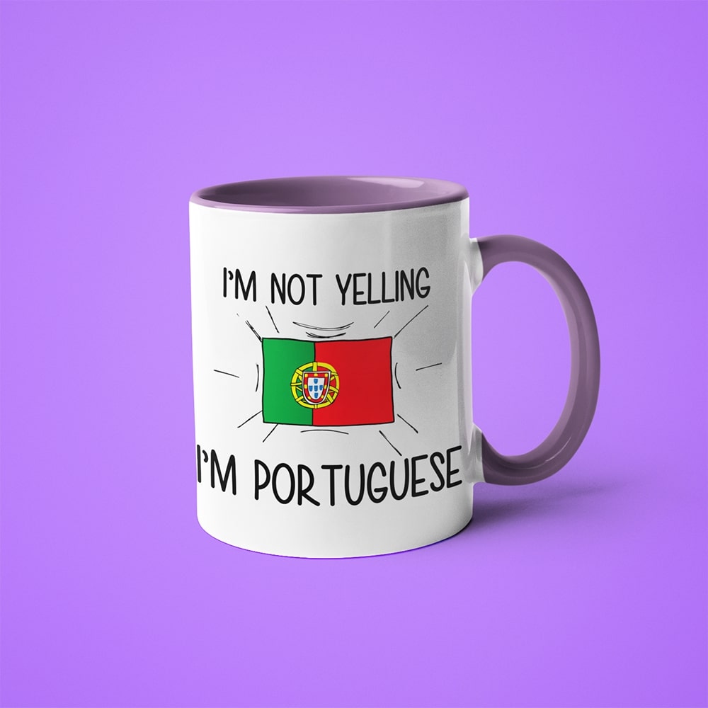 I'm Not Yelling I'm Portuguese Coffee Mug - Funny Gift For Portuguese - KayoMugs