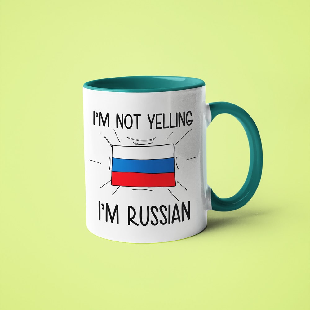 I'm Not Yelling I'm Russian Coffee Mug - Funny Gift For Russian - KayoMugs