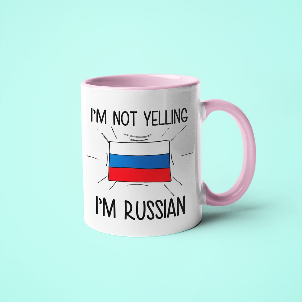 I'm Not Yelling I'm Russian Coffee Mug - Funny Gift For Russian - KayoMugs
