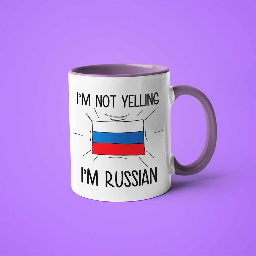 I'm Not Yelling I'm Russian Coffee Mug - Funny Gift For Russian - KayoMugs