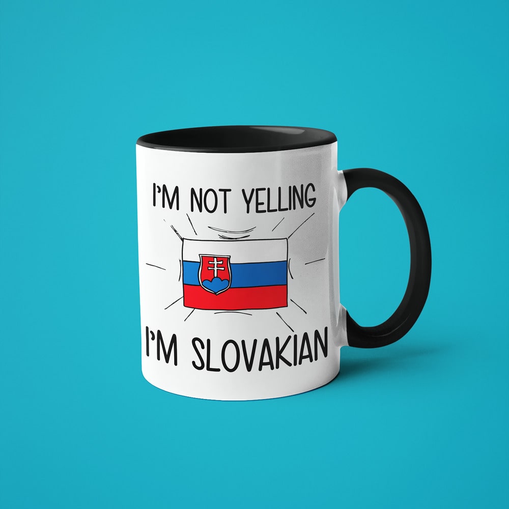 I'm Not Yelling I'm Slovakian Coffee Mug - Funny Gift For Slovakian - KayoMugs