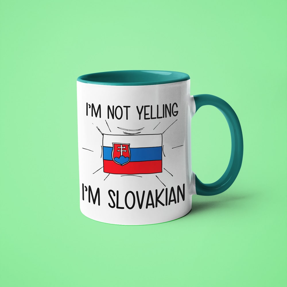 I'm Not Yelling I'm Slovakian Coffee Mug - Funny Gift For Slovakian - KayoMugs