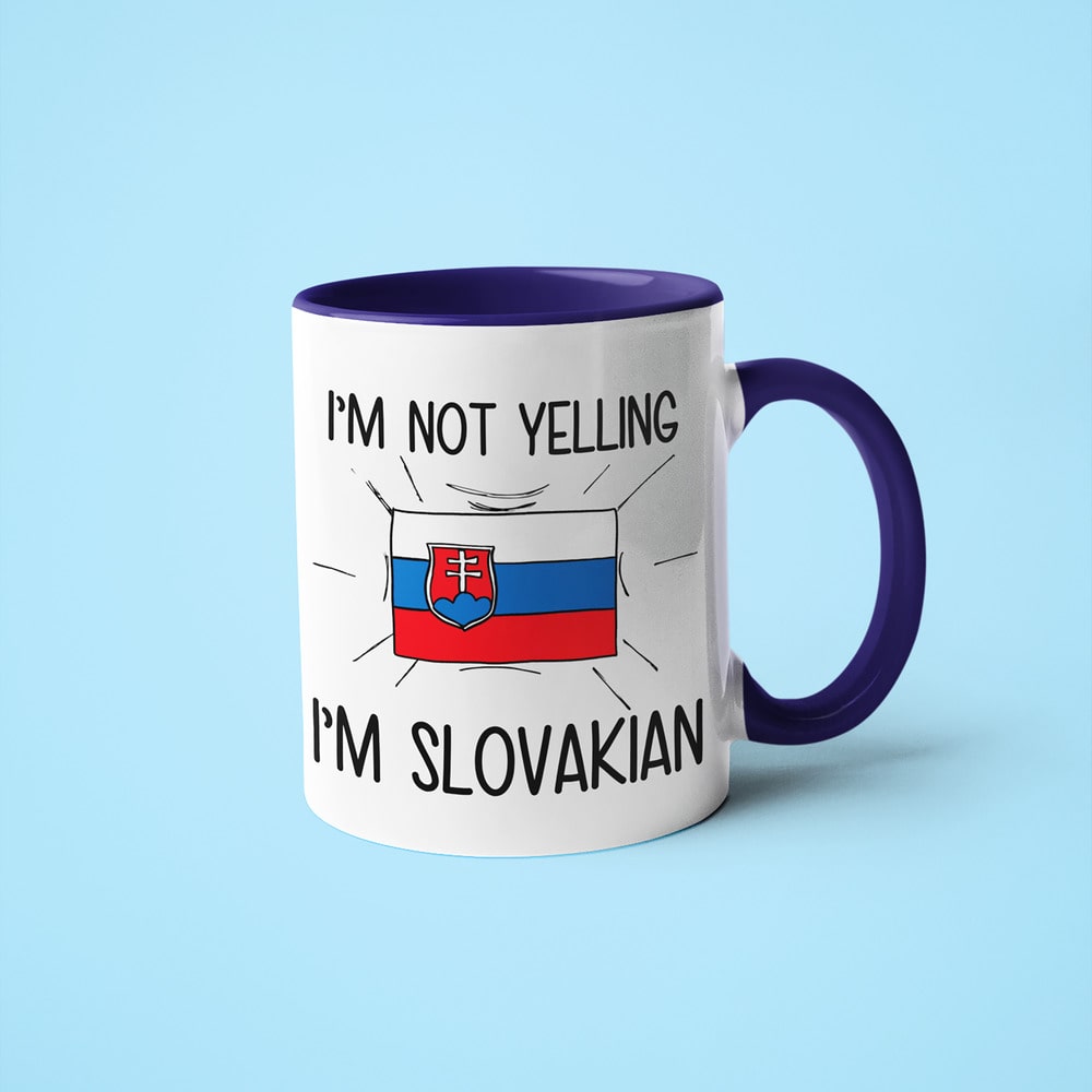 I'm Not Yelling I'm Slovakian Coffee Mug - Funny Gift For Slovakian - KayoMugs