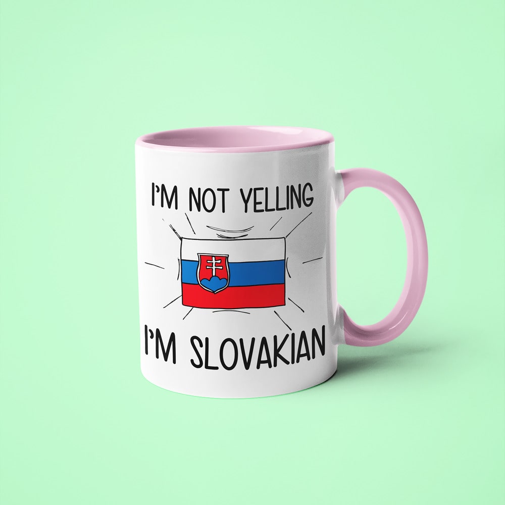I'm Not Yelling I'm Slovakian Coffee Mug - Funny Gift For Slovakian - KayoMugs