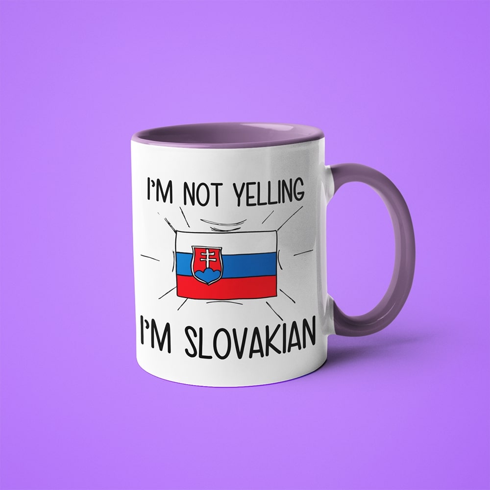 I'm Not Yelling I'm Slovakian Coffee Mug - Funny Gift For Slovakian - KayoMugs