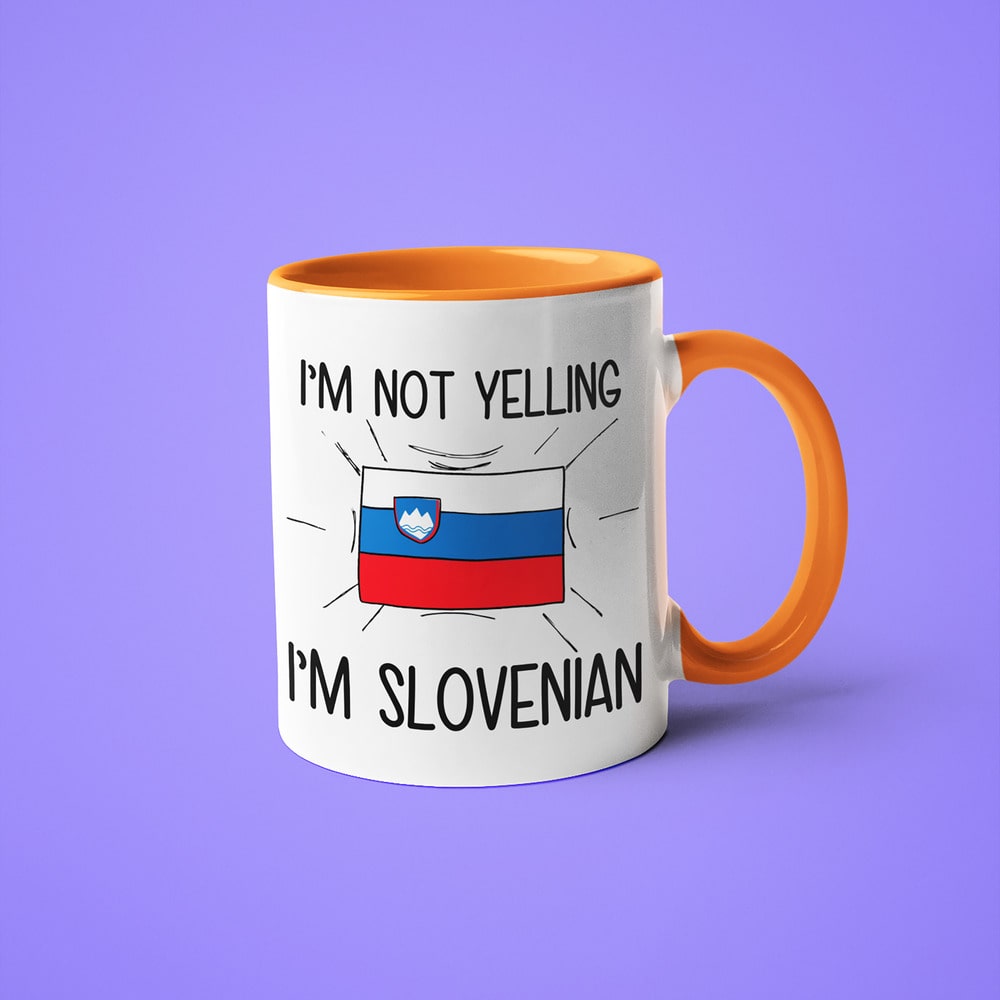 I'm Not Yelling I'm Slovenian Coffee Mug - Funny Gift For Slovenian - KayoMugs