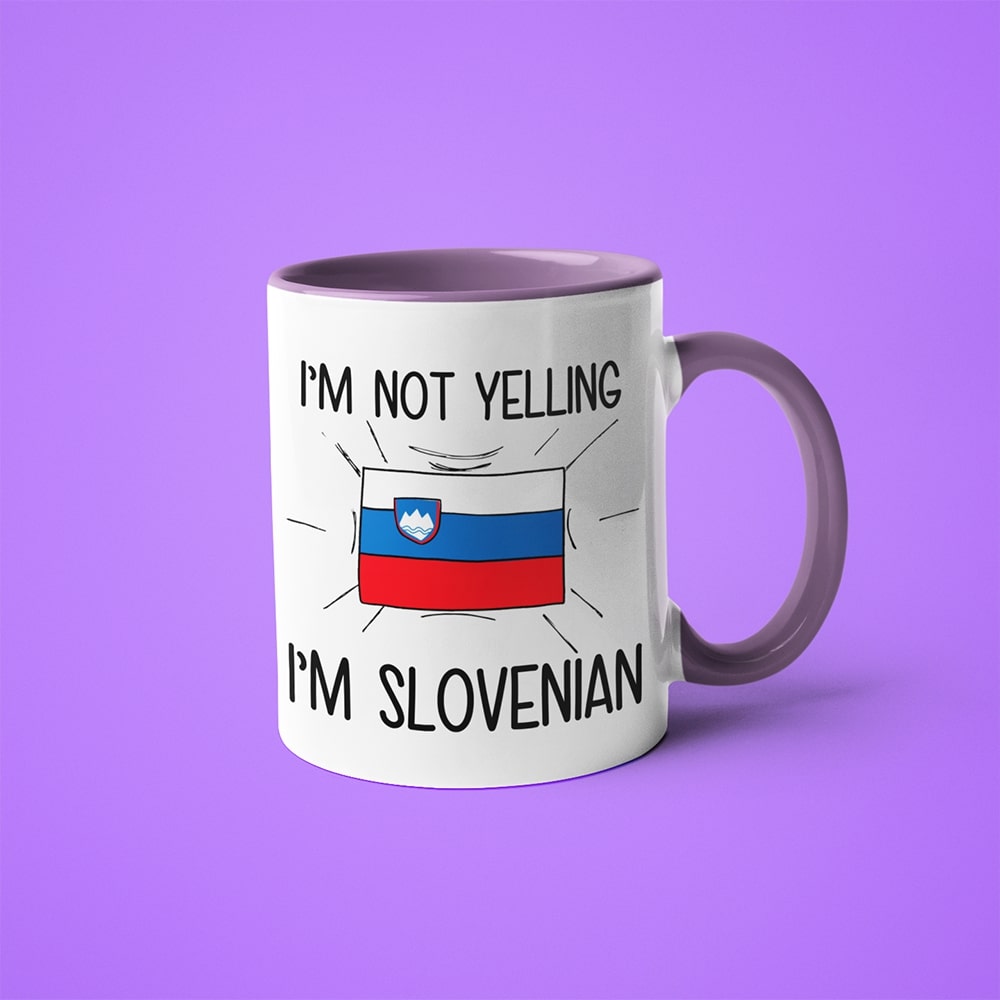 I'm Not Yelling I'm Slovenian Coffee Mug - Funny Gift For Slovenian - KayoMugs