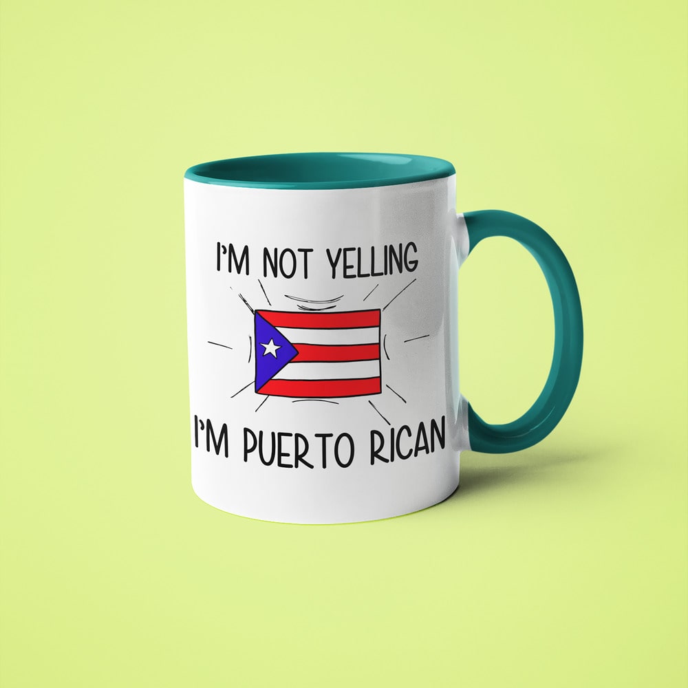 Puerto Rican Loud And Proud Coffee Mug, I'm Not Yelling I'm Puerto Rican Mug - KayoMugs