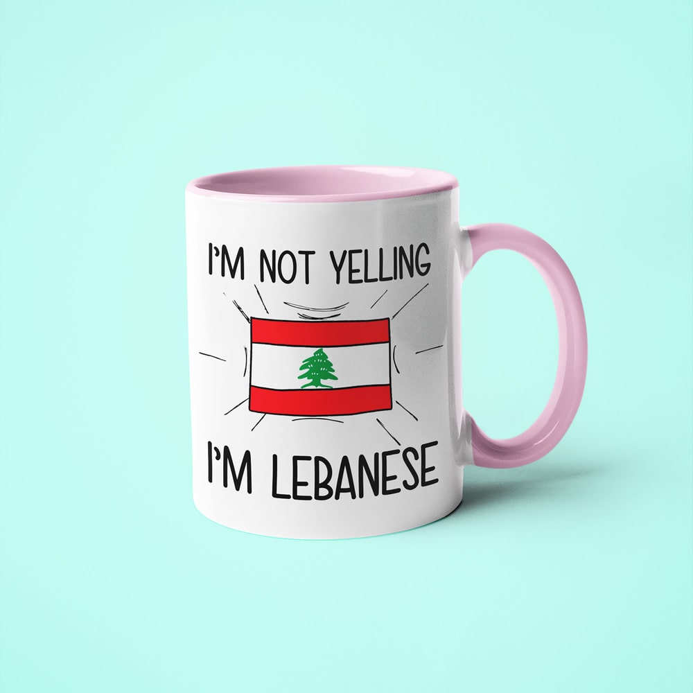 Lebanese Loud And Proud Coffee Mug, I'm Not Yelling I'm Lebanese Mug - KayoMugs