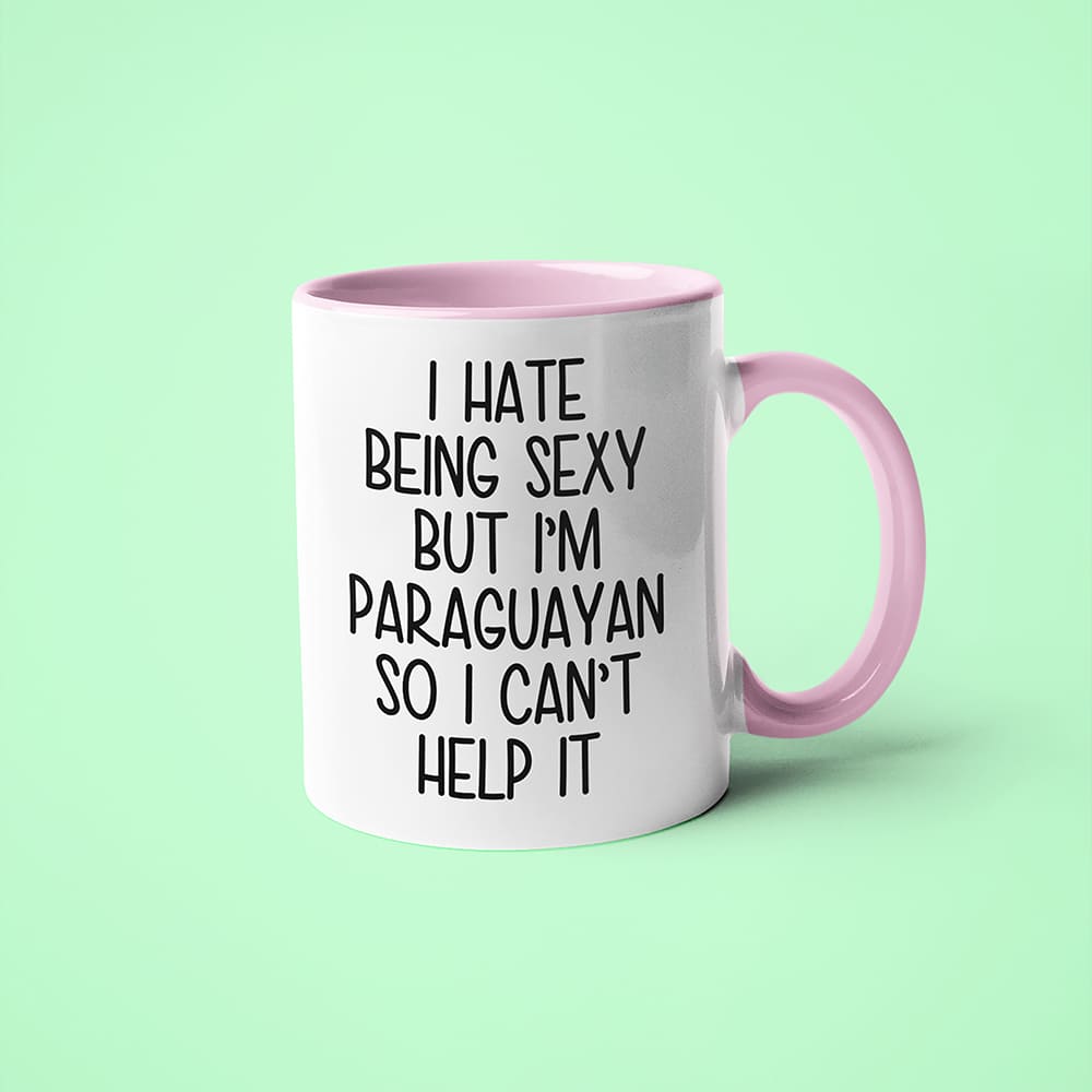 I Hate Being Sexy But I'am Paraguayan So I Can't Help It Coffee Mug, Too Hot For Border Paraguayan Mug - KayoMugs