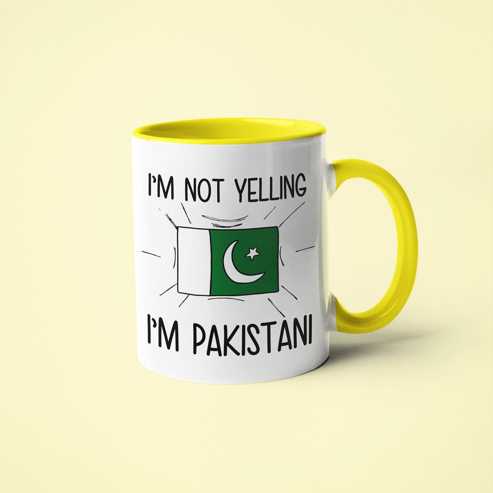 Pakistani Loud And Proud Coffee Mug, I'm Not Yelling I'm Pakistani Mug - KayoMugs