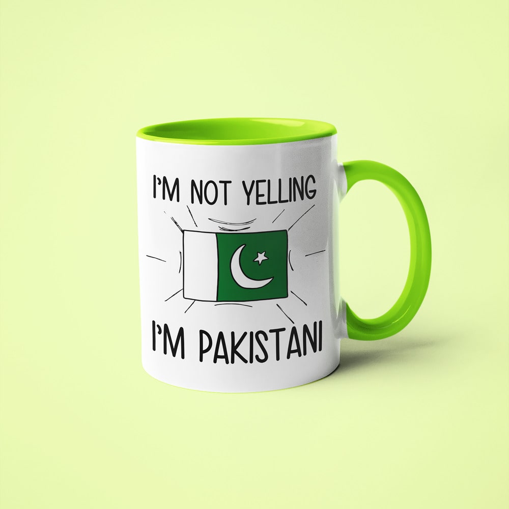 Pakistani Loud And Proud Coffee Mug, I'm Not Yelling I'm Pakistani Mug - KayoMugs