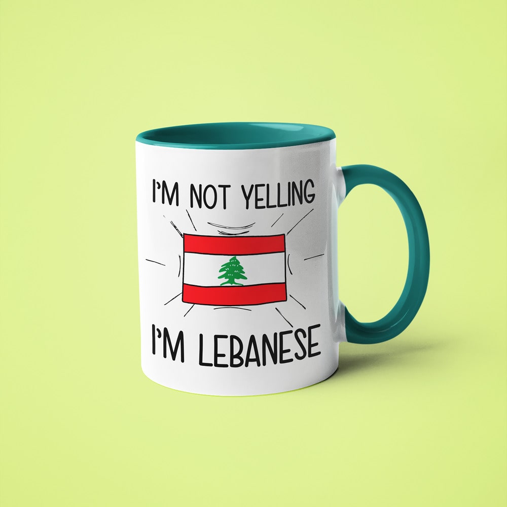 Lebanese Loud And Proud Coffee Mug, I'm Not Yelling I'm Lebanese Mug - KayoMugs