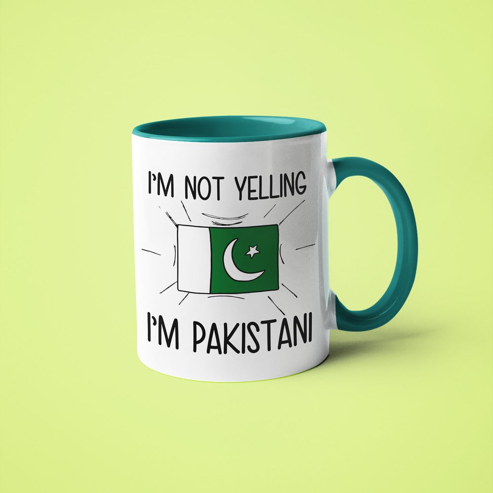 Pakistani Loud And Proud Coffee Mug, I'm Not Yelling I'm Pakistani Mug - KayoMugs