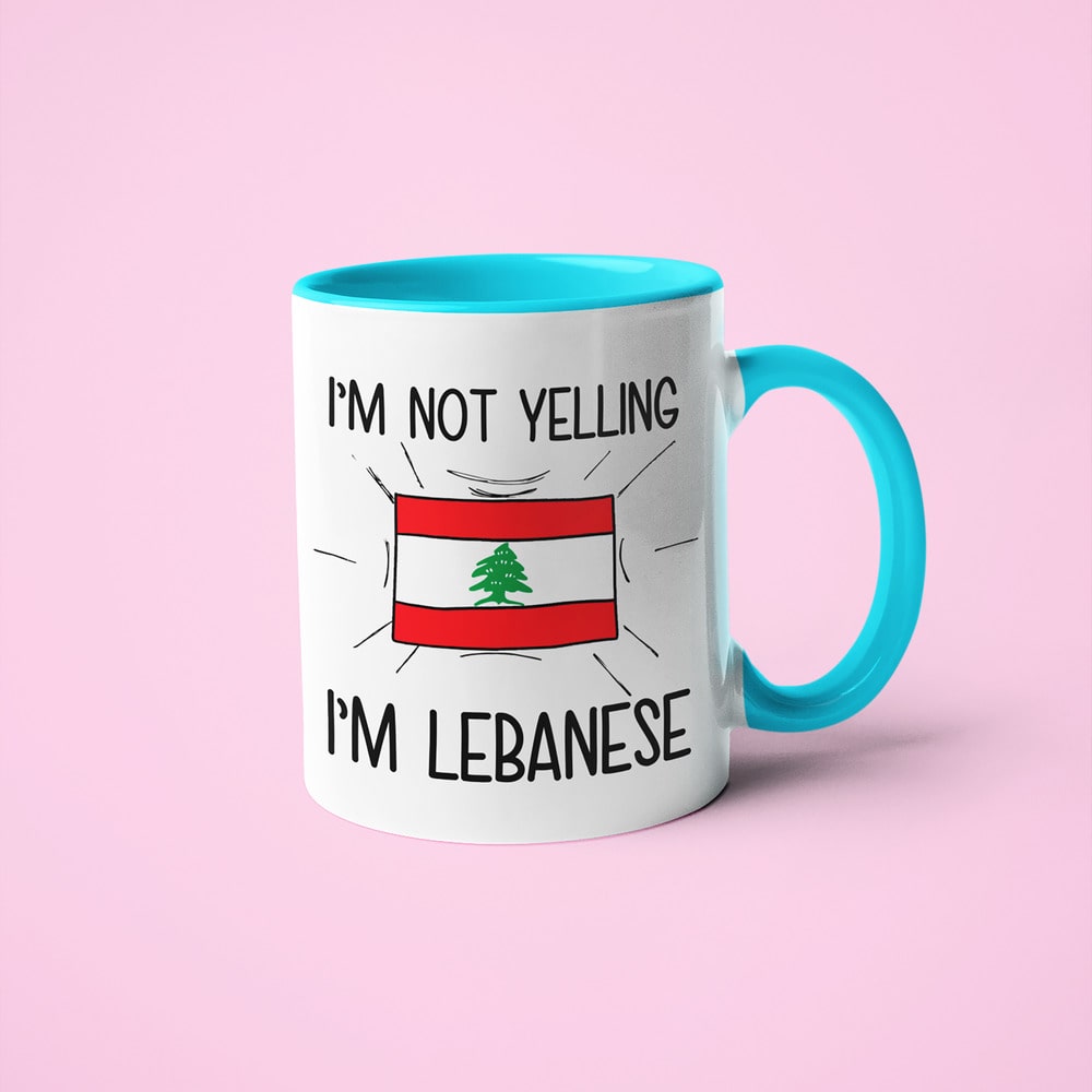 Lebanese Loud And Proud Coffee Mug, I'm Not Yelling I'm Lebanese Mug - KayoMugs