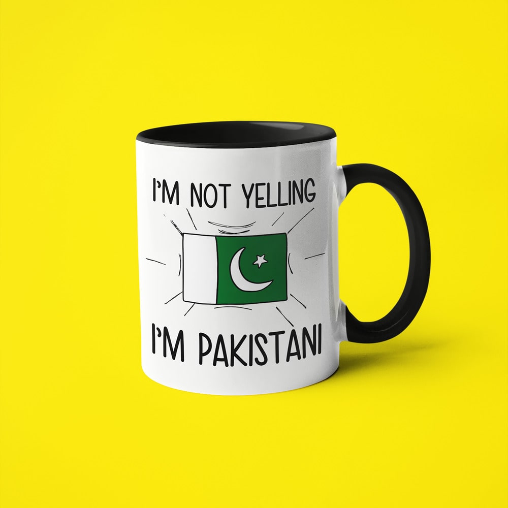 Pakistani Loud And Proud Coffee Mug, I'm Not Yelling I'm Pakistani Mug - KayoMugs