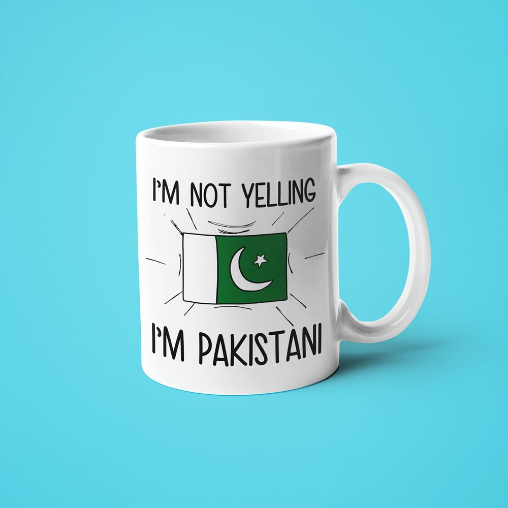 Pakistani Loud And Proud Coffee Mug, I'm Not Yelling I'm Pakistani Mug - KayoMugs