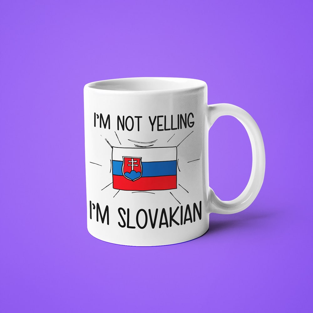 Slovakian Loud And Proud Coffee Mug, I'm Not Yelling I'm Slovakian Mug - KayoMugs