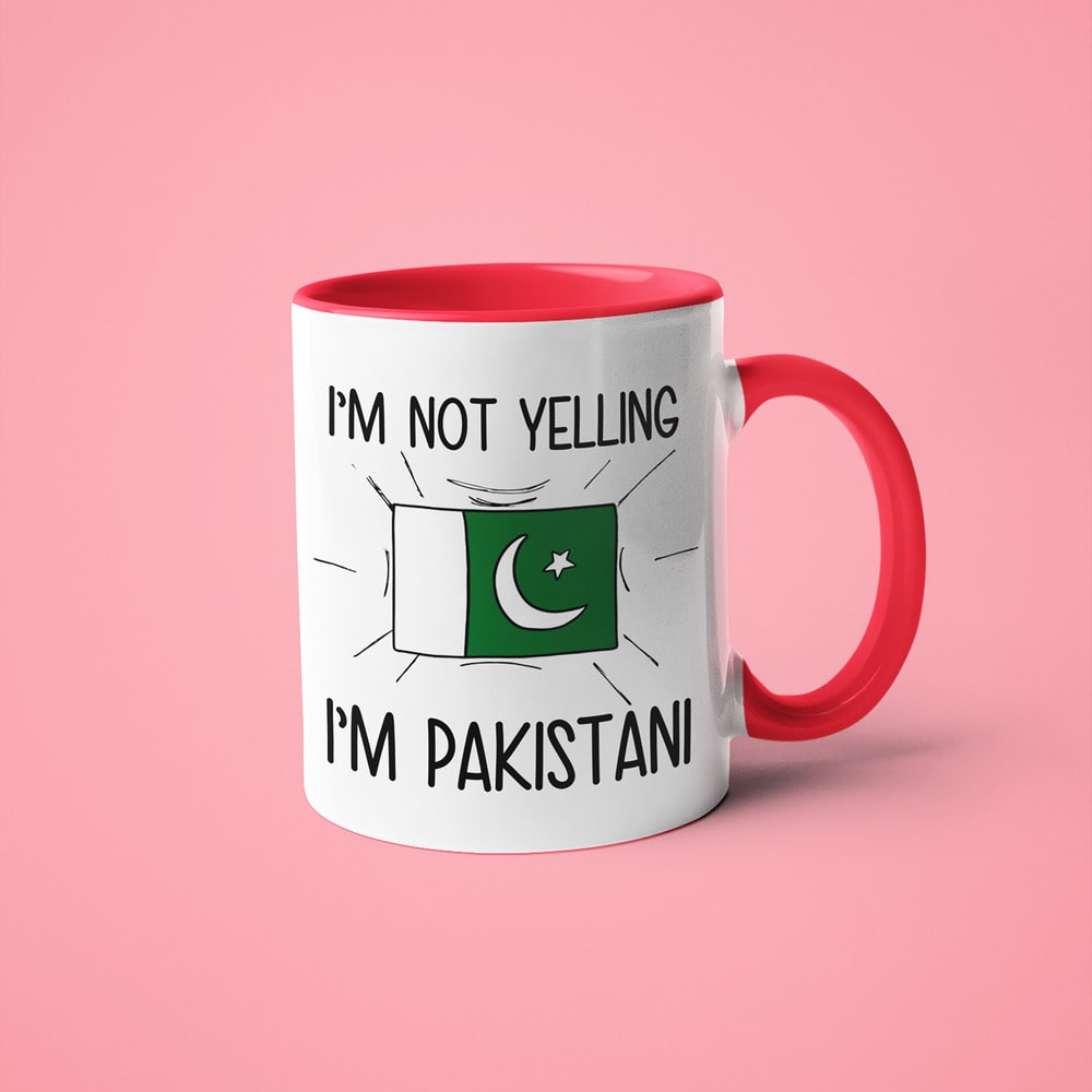 Pakistani Loud And Proud Coffee Mug, I'm Not Yelling I'm Pakistani Mug - KayoMugs