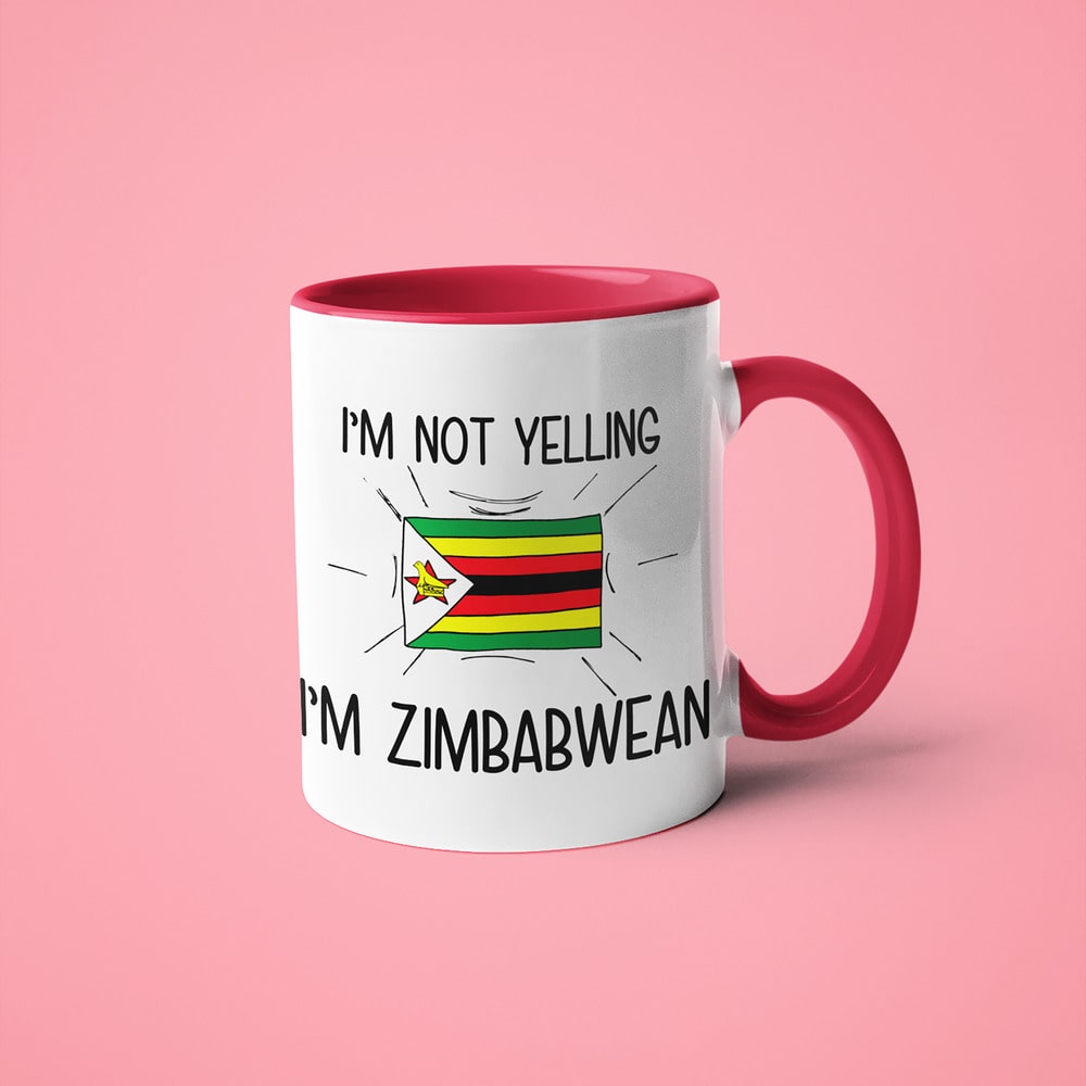 Zimbabwean Loud And Proud Coffee Mug, I'm Not Yelling I'm Zimbabwean Mug - KayoMugs