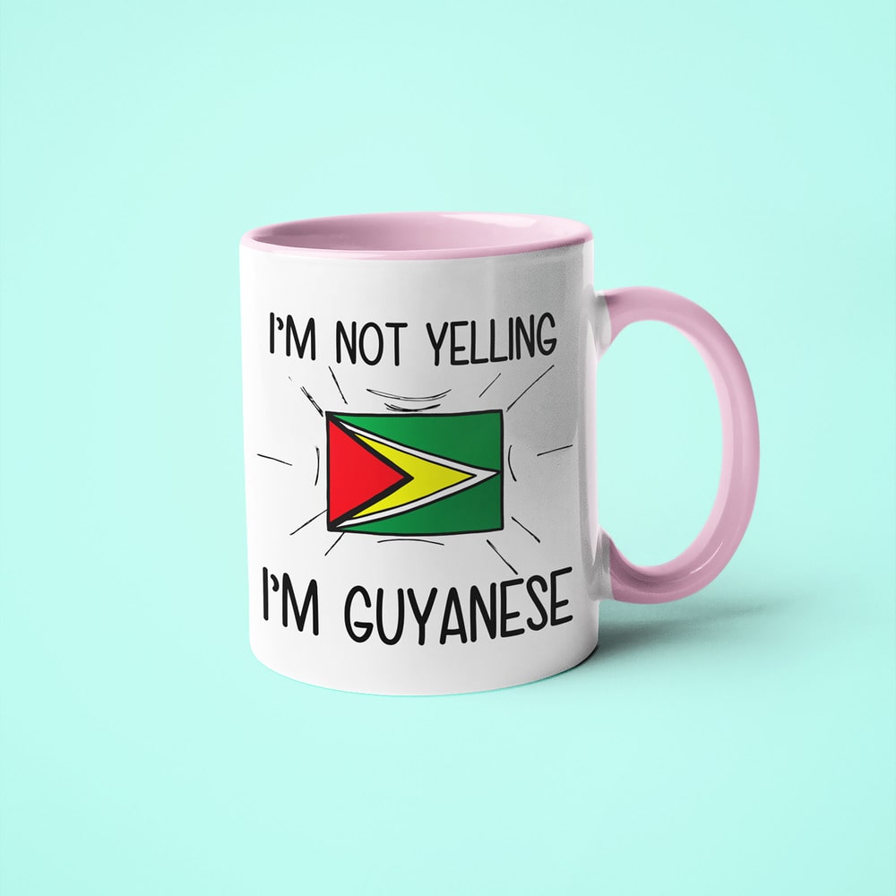 Guyanese Loud And Proud Coffee Mug, I'm Not Yelling I'm Guyanese Mug - KayoMugs