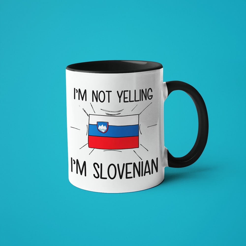 Slovenian Loud And Proud Coffee Mug, I'm Not Yelling I'm Slovenian Mug - KayoMugs