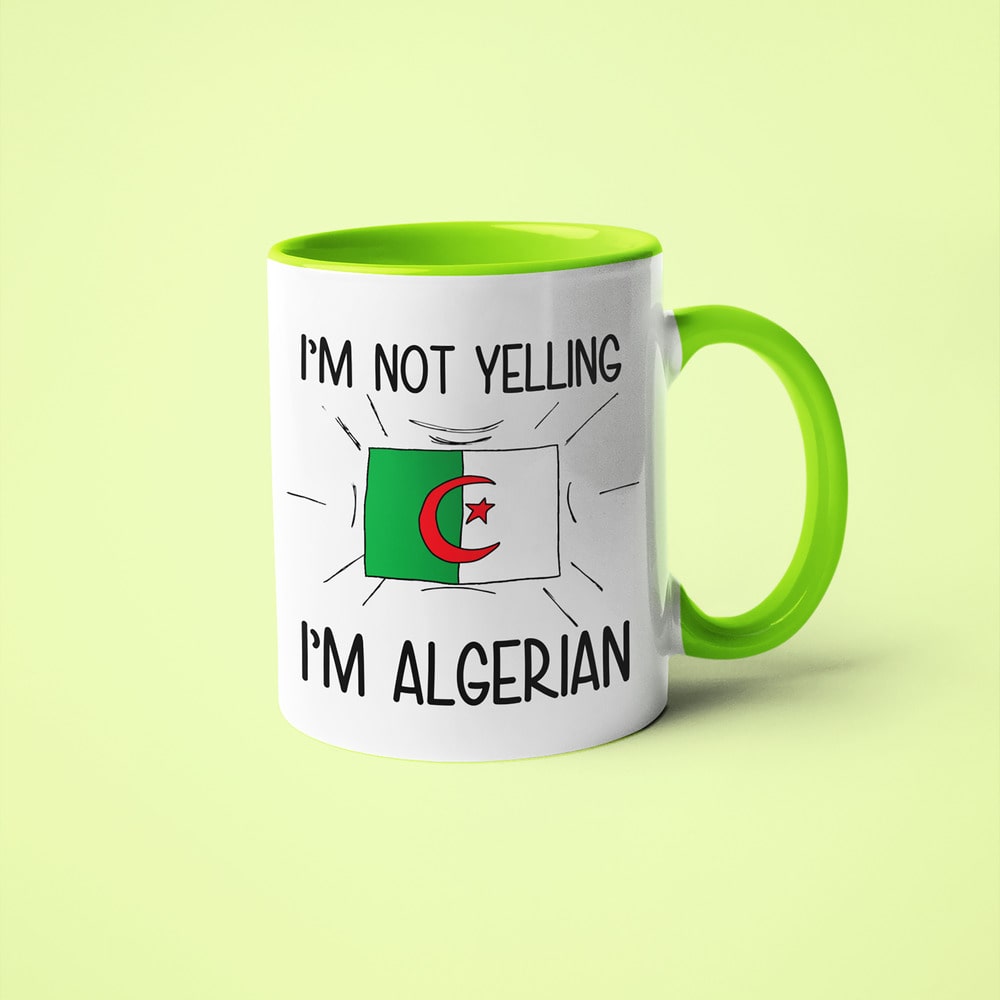 Algerian Loud And Proud Coffee Mug, I'm Not Yelling I'm Algerian Mug - KayoMugs