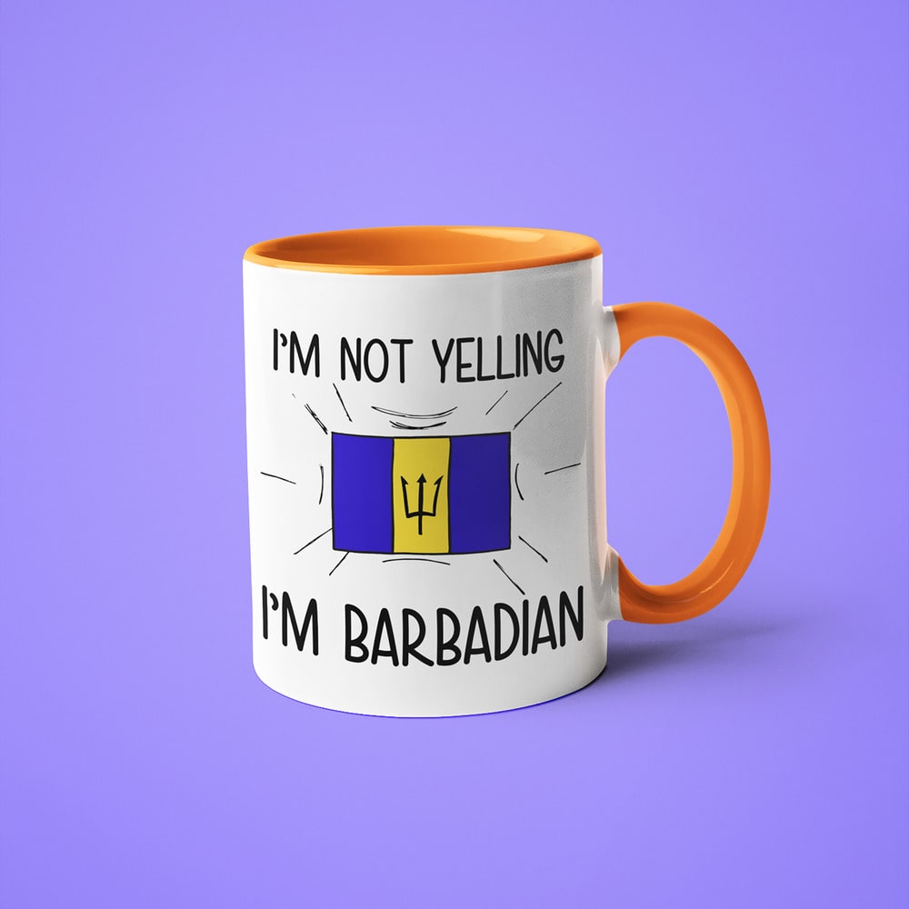 Barbadian Loud And Proud Coffee Mug, I'm Not Yelling I'm Barbadian Mug - KayoMugs