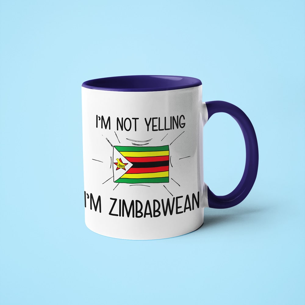 Zimbabwean Loud And Proud Coffee Mug, I'm Not Yelling I'm Zimbabwean Mug - KayoMugs