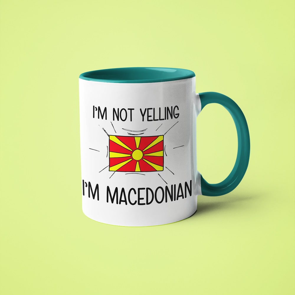 Macedonian Loud And Proud Coffee Mug, I'm Not Yelling I'm Macedonian Mug - KayoMugs