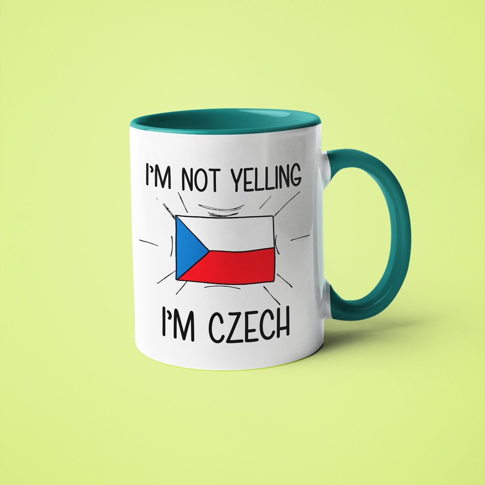 Czech Loud And Proud Coffee Mug, I'm Not Yelling I'm Czech Mug - KayoMugs