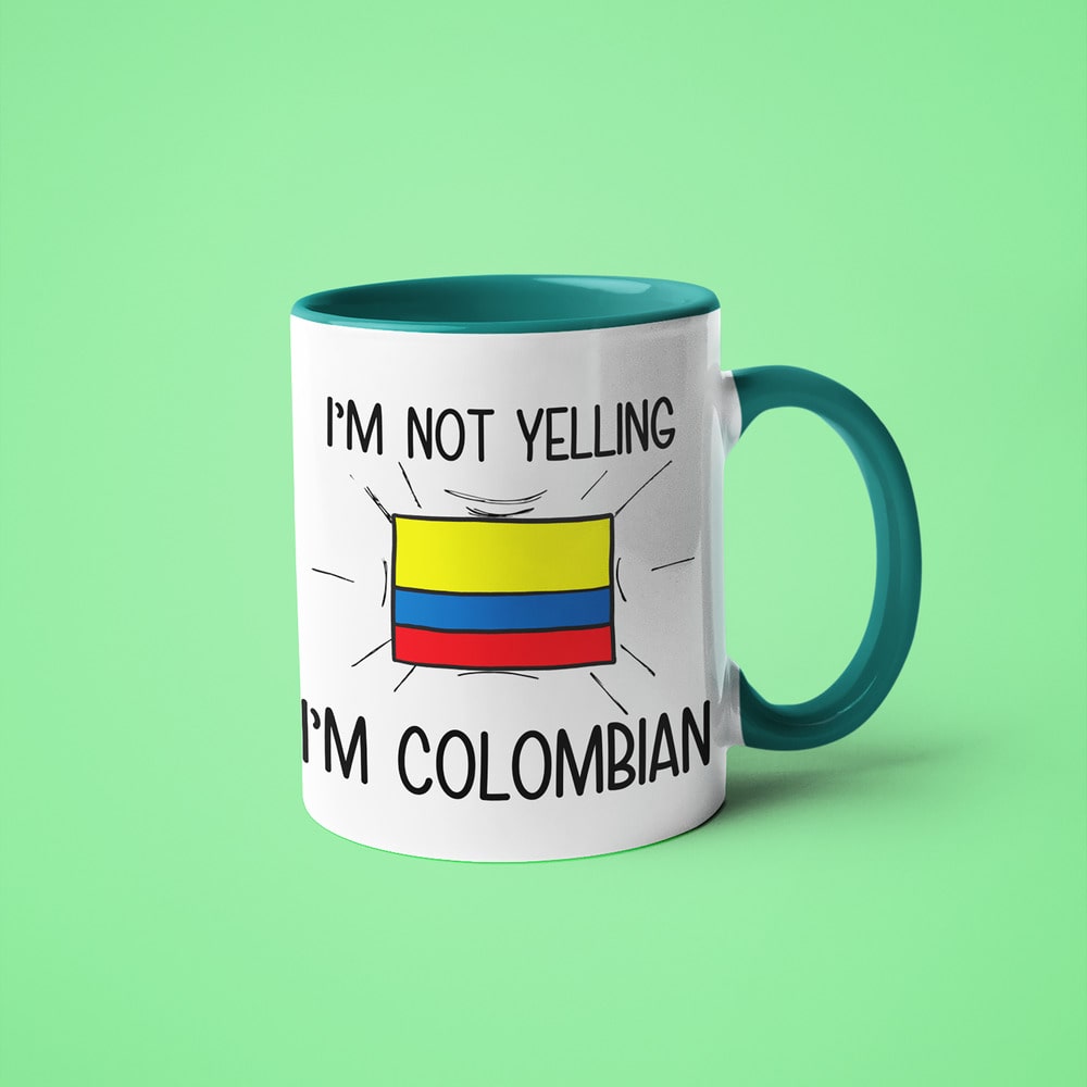 Colombian Loud And Proud Coffee Mug, I'm Not Yelling I'm Colombian Mug - KayoMugs