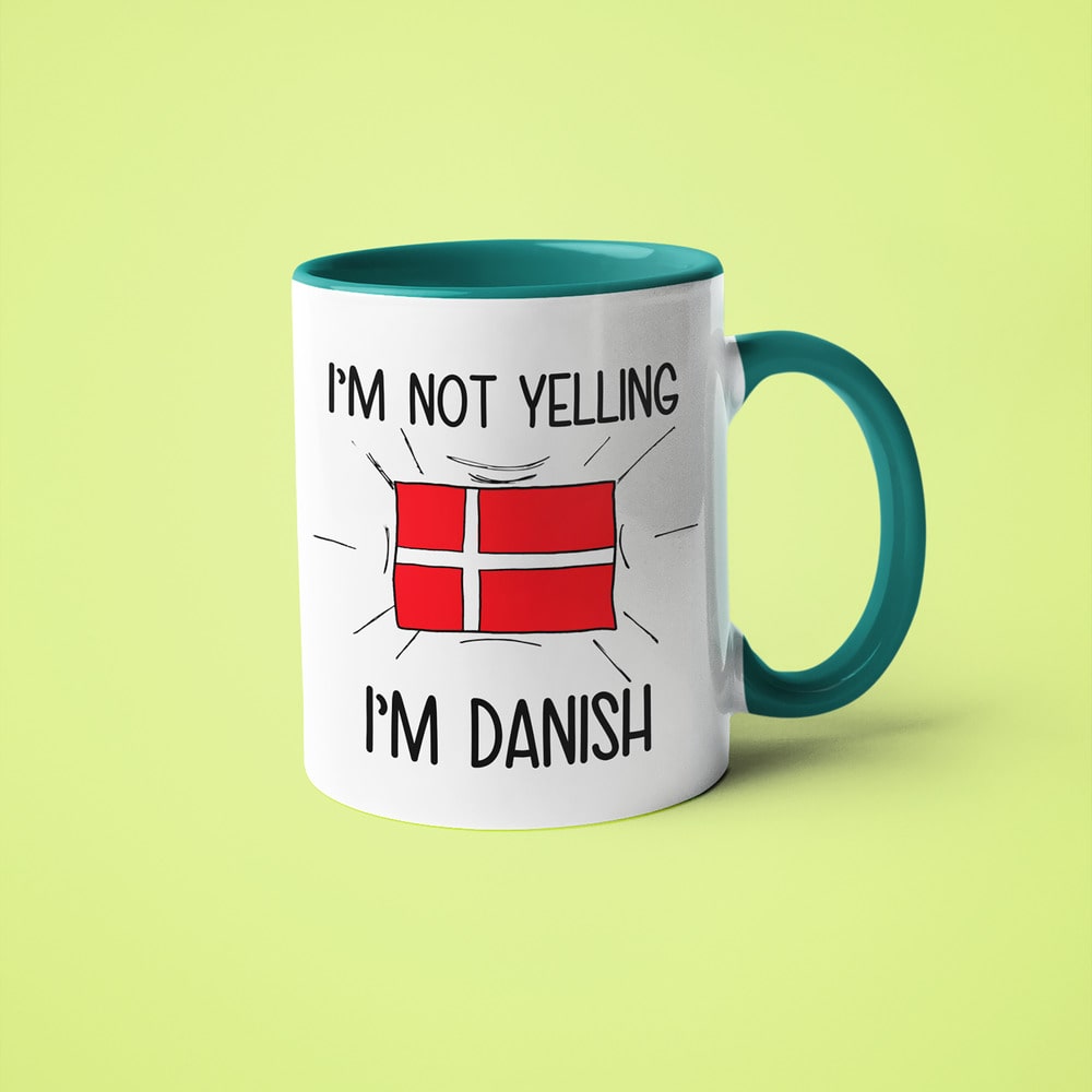 Danish Loud And Proud Coffee Mug, I'm Not Yelling I'm DanishMug - KayoMugs