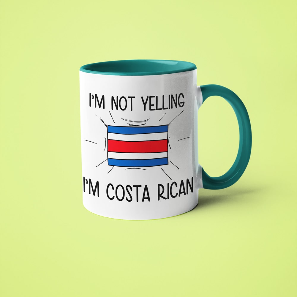 Costa Rican Loud And Proud Coffee Mug, I'm Not Yelling I'm Costa Rican Mug - KayoMugs