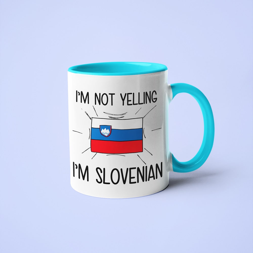 Slovenian Loud And Proud Coffee Mug, I'm Not Yelling I'm Slovenian Mug - KayoMugs