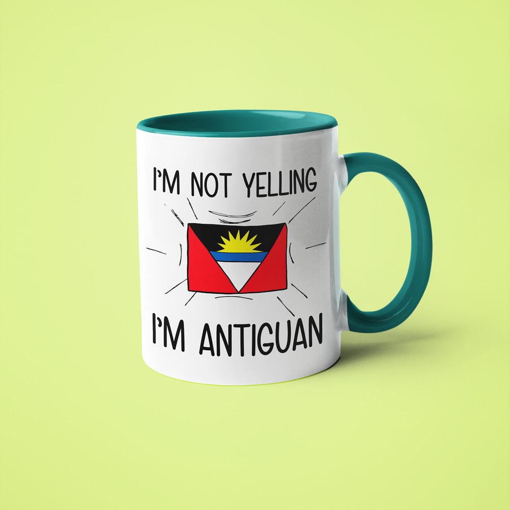 Antiguan Loud And Proud Coffee Mug, I'm Not Yelling I'm Antiguan Mug - KayoMugs