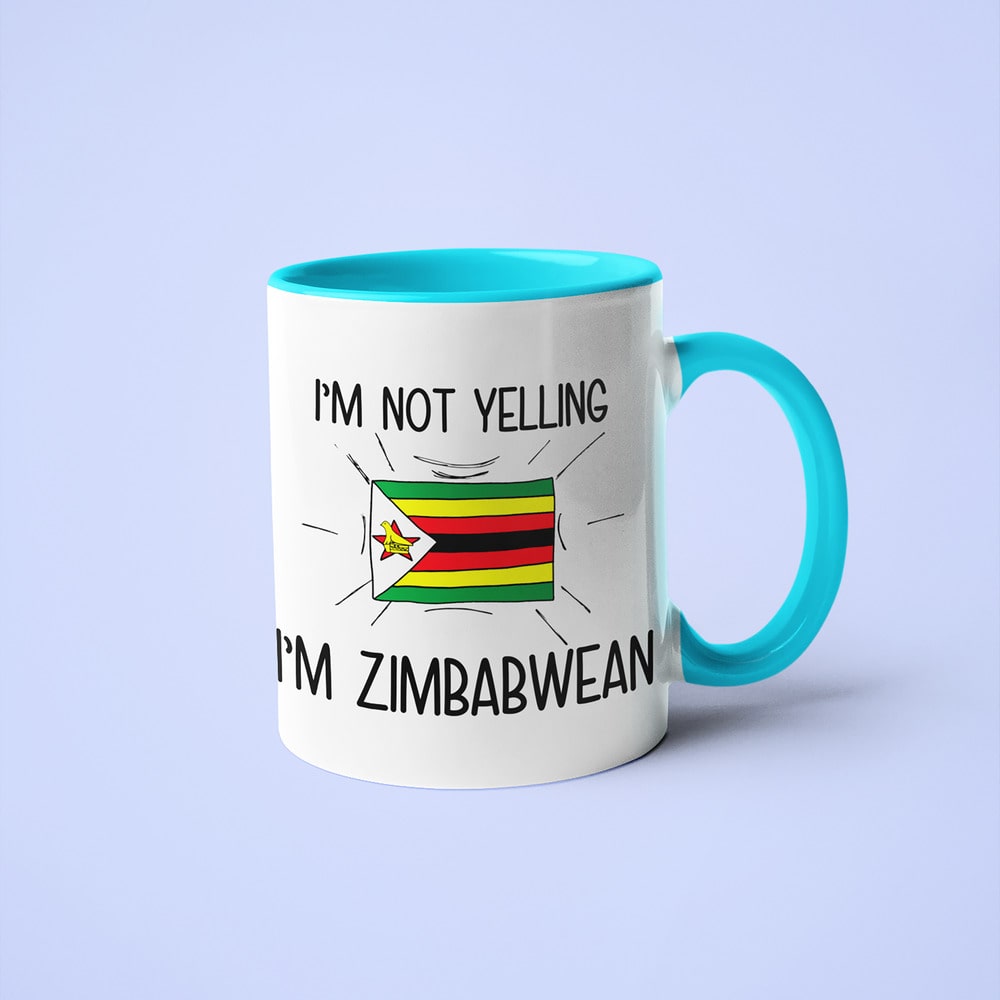 Zimbabwean Loud And Proud Coffee Mug, I'm Not Yelling I'm Zimbabwean Mug - KayoMugs