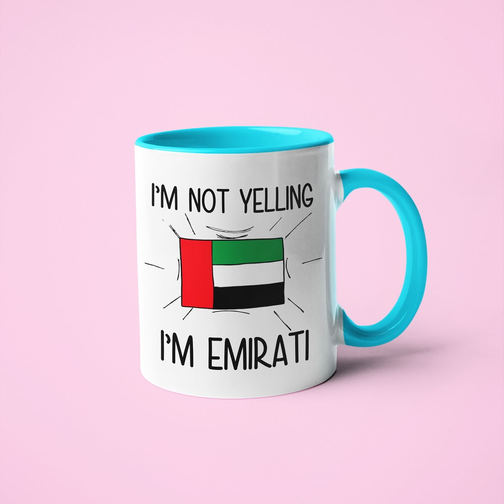 Emirati Loud And Proud Coffee Mug, I'm Not Yelling I'm Emirati Mug - KayoMugs