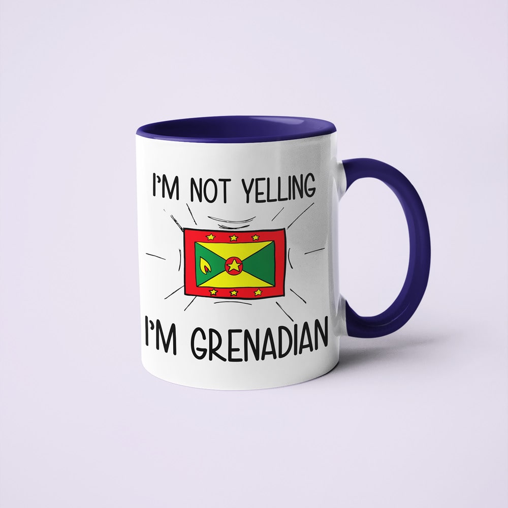 Grenadian Loud And Proud Coffee Mug, I'm Not Yelling I'm Grenadian Mug - KayoMugs