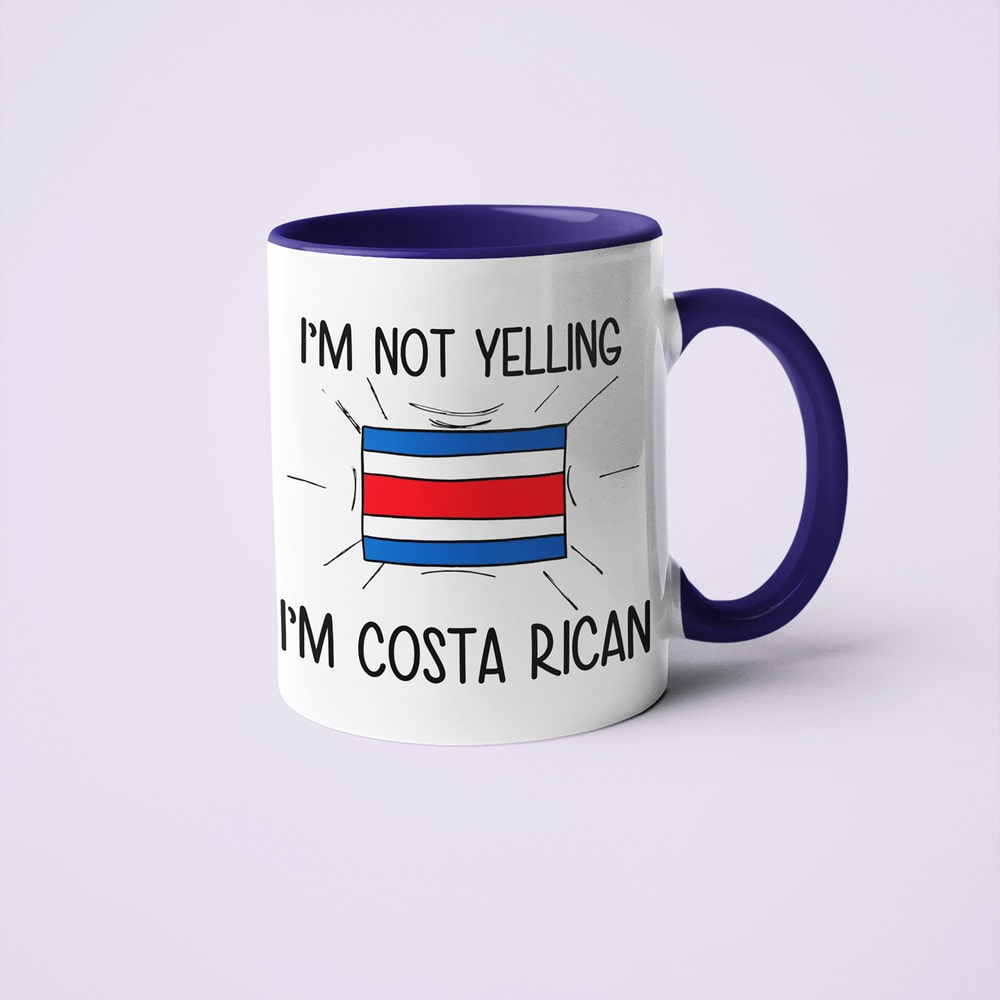 Costa Rican Loud And Proud Coffee Mug, I'm Not Yelling I'm Costa Rican Mug - KayoMugs