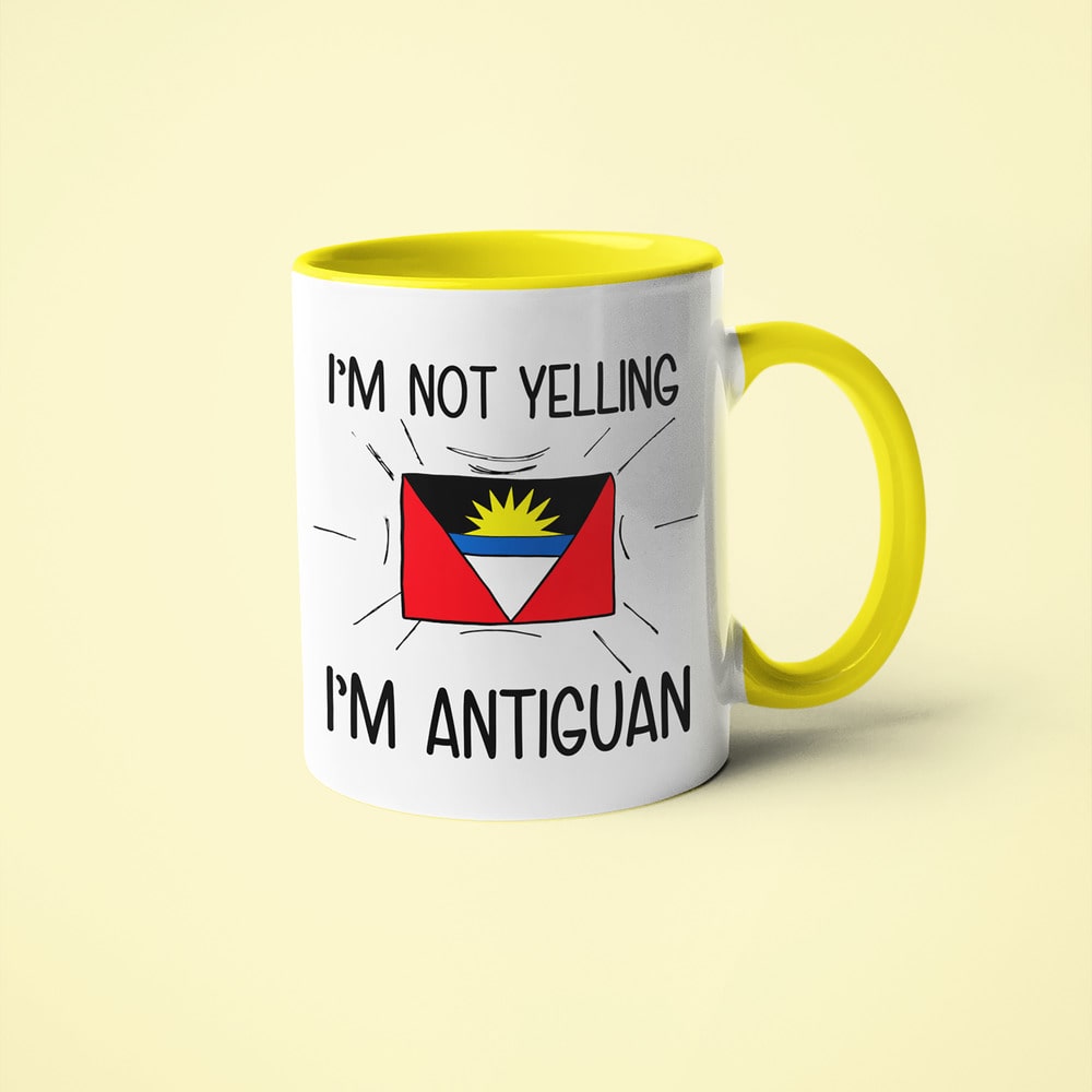 Antiguan Loud And Proud Coffee Mug, I'm Not Yelling I'm Antiguan Mug - KayoMugs